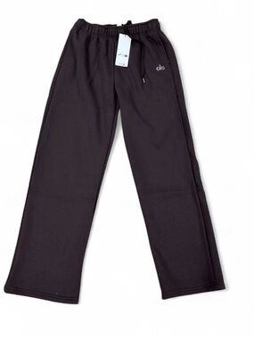ALO Yoga Men's Black Wide-Leg Sweatpants